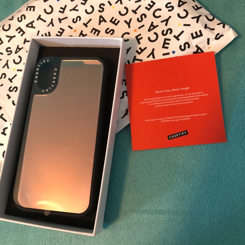 Brand new! Bronze mirror casetify iPhone X case